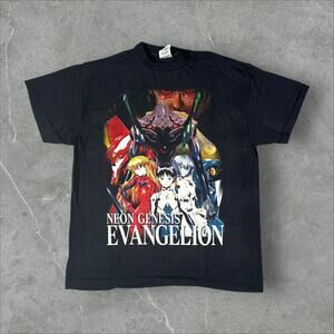 Vintage Neon Genesis Evangelion Anime Size XL RARE Single Stitch Reprint T-Shirt